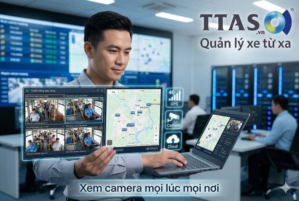 camera xe khách quản lý từ xa 4g