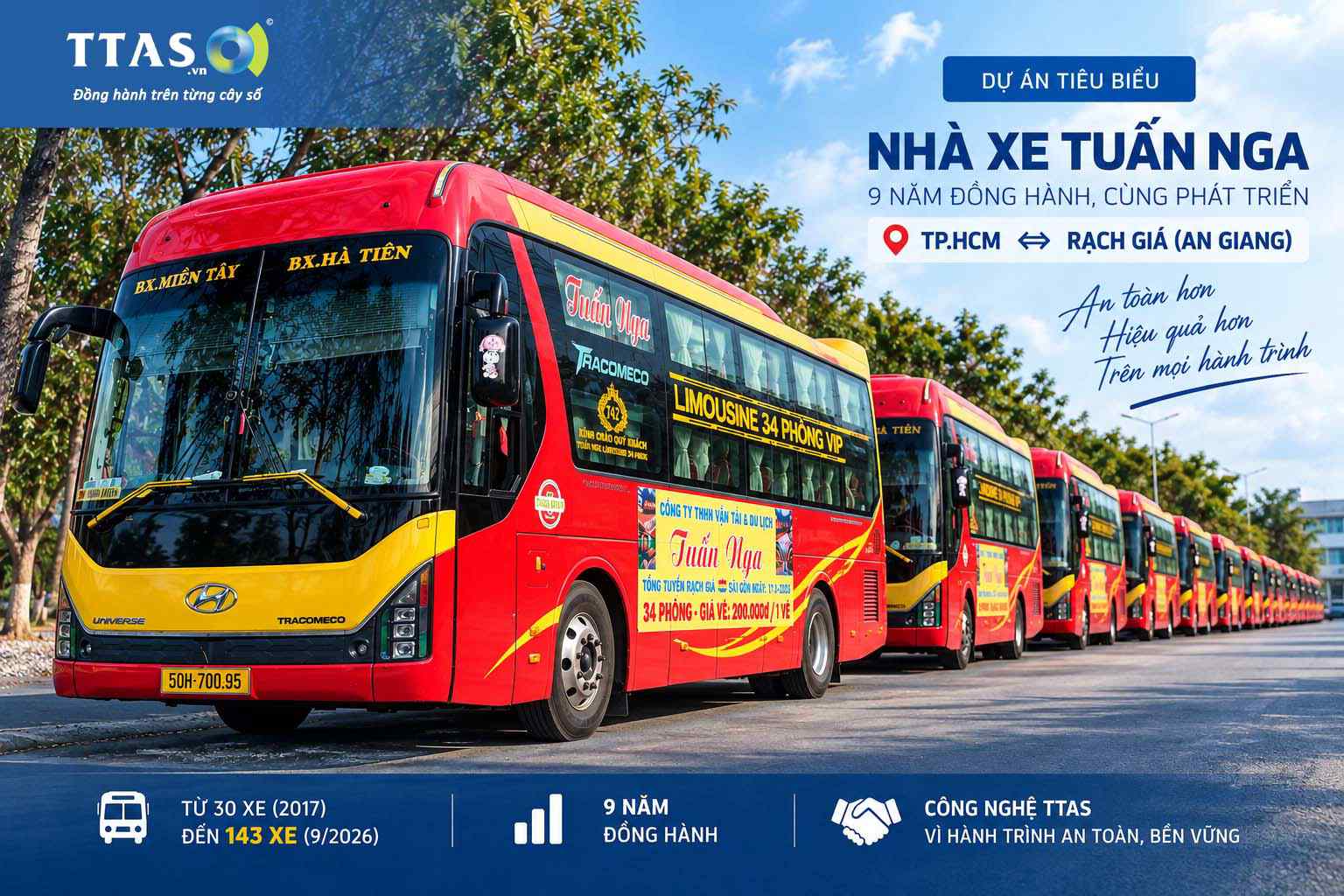 Lắp Đặt Camera Giám Sát Xe Nhà Xe Tuấn Nga – 9 Năm Đồng Hành Cùng TTAS