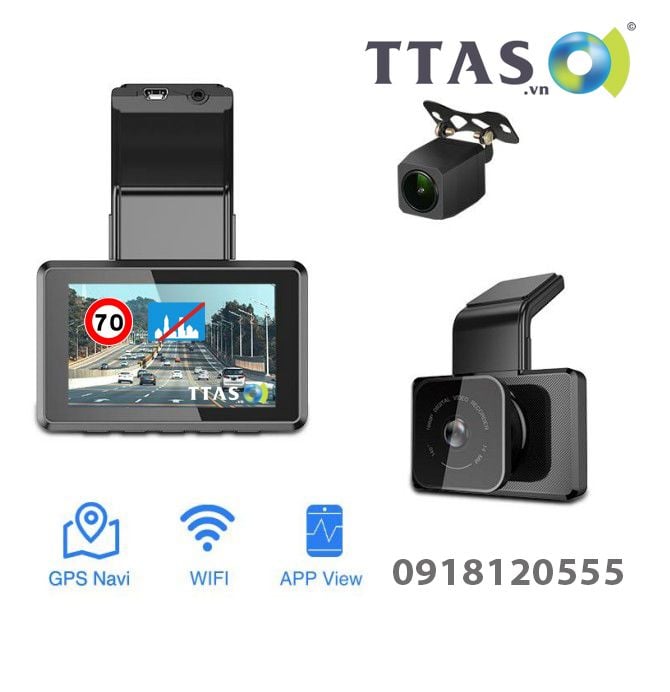 Phisung K10 Pro Camera Hành Trình Cảnh Báo Giao Thông