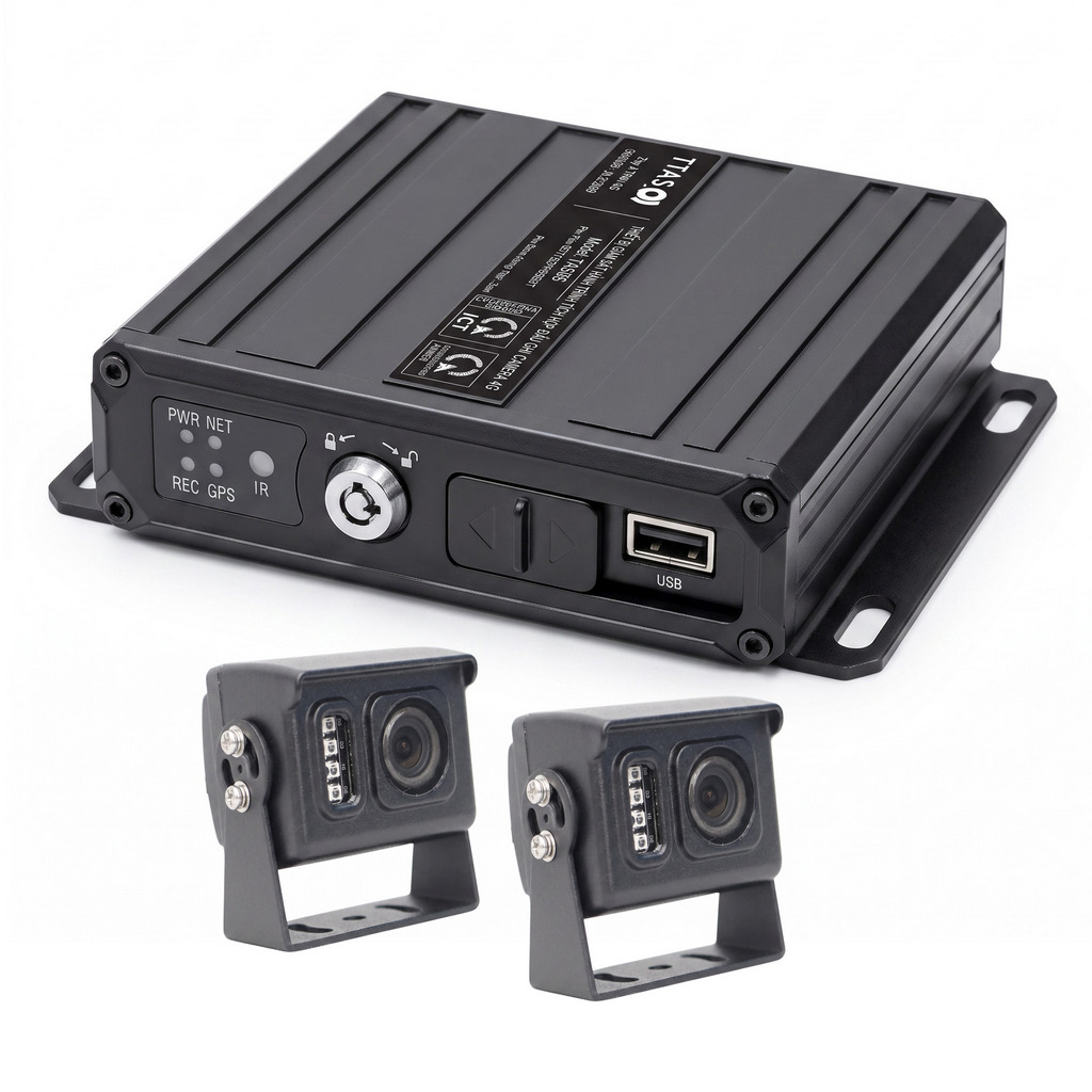 Bộ 2 Camera + Đầu Ghi TAS68S + WIFI (lựa chọn quẹt thẻ lái xe RFID)