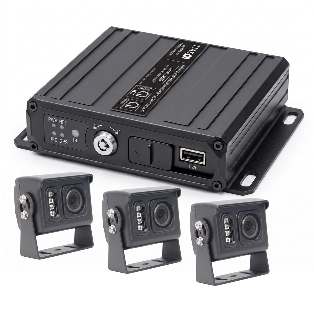 Bộ 3 Camera + Đầu Ghi TAS68S + WIFI (lựa chọn quẹt thẻ lái xe RFID)
