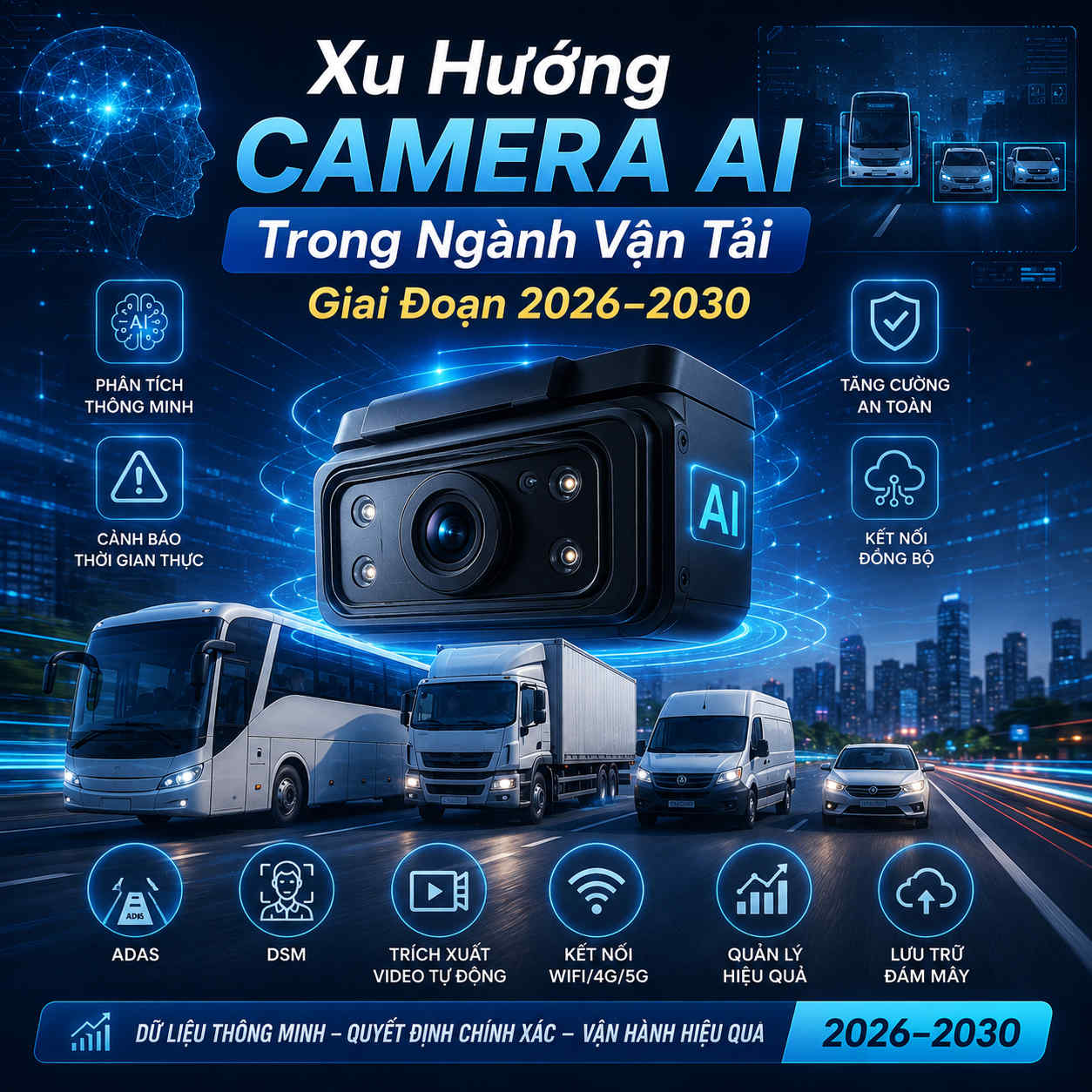 Xu Hướng Camera AI Trong Ngành Vận Tải Giai Đoạn 2026–2030