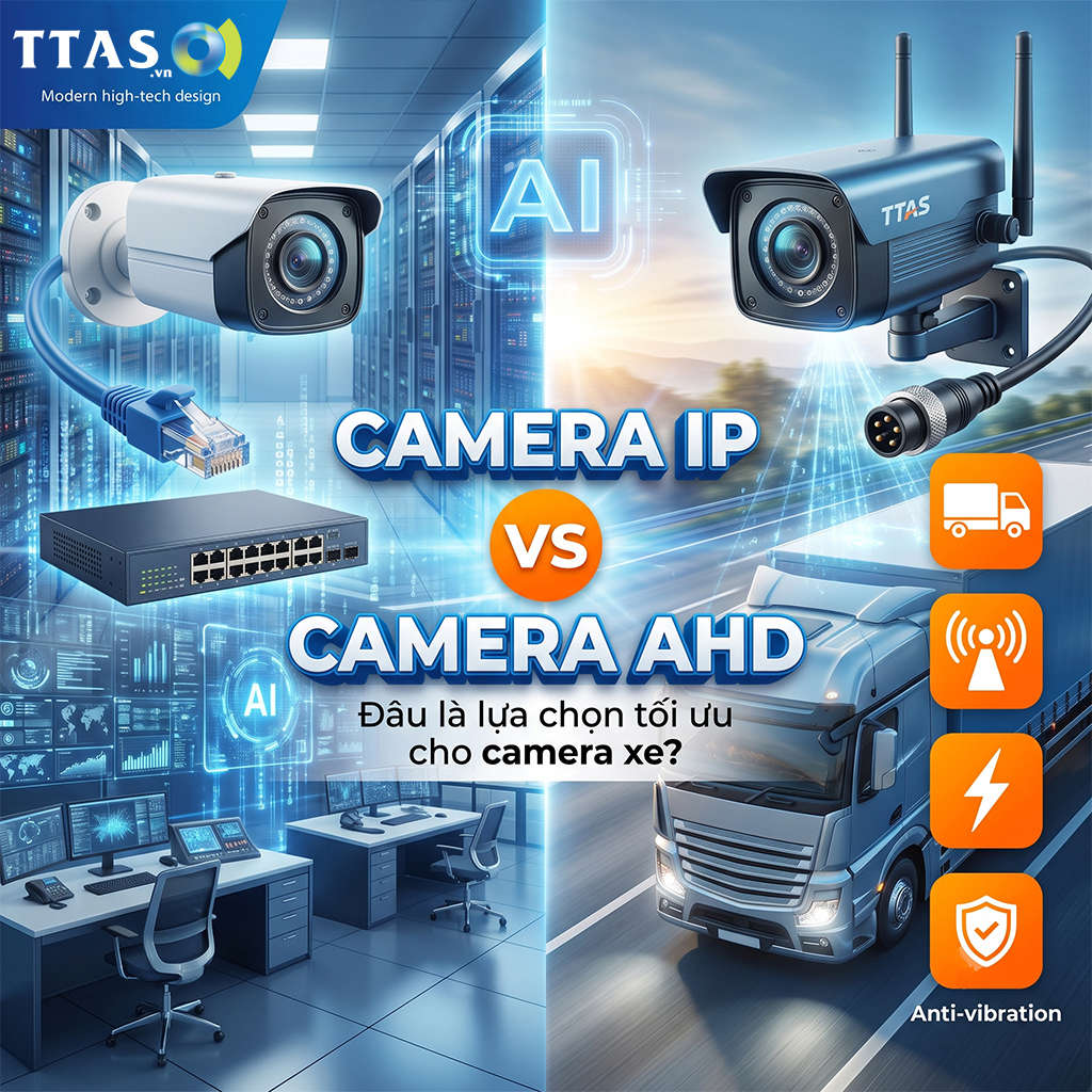 Camera IP và Camera AHD: Lựa Chọn Nào Tối Ưu Cho Hệ Thống Camera Trên Xe