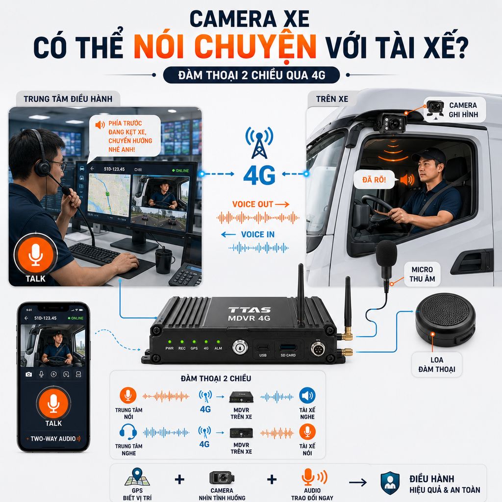 Có Thể Nói Chuyện Với Tài Xế Qua Camera Không?