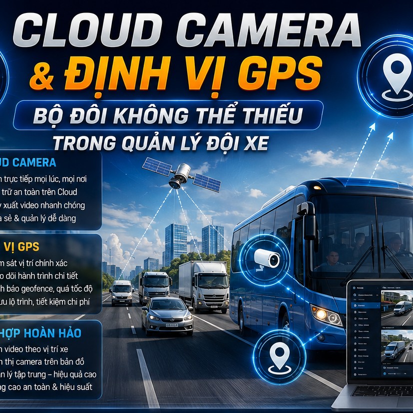 Cloud Camera Và Định Vị GPS: Bộ Đôi Không Thể Thiếu Trong Quản Lý Đội Xe