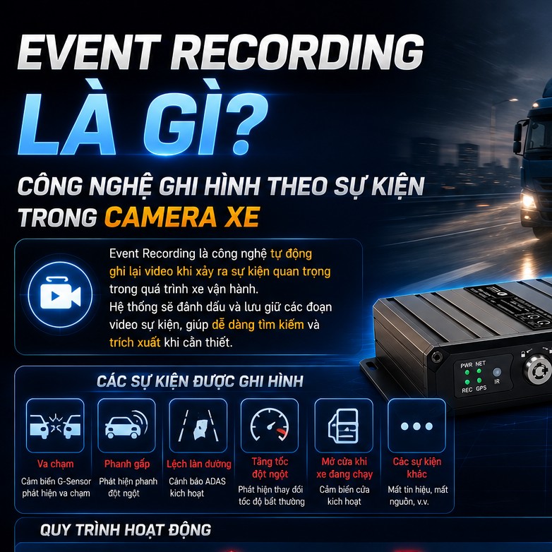 Event Recording Là Gì? Công Nghệ Ghi Hình Theo Sự Kiện Trong Camera Xe