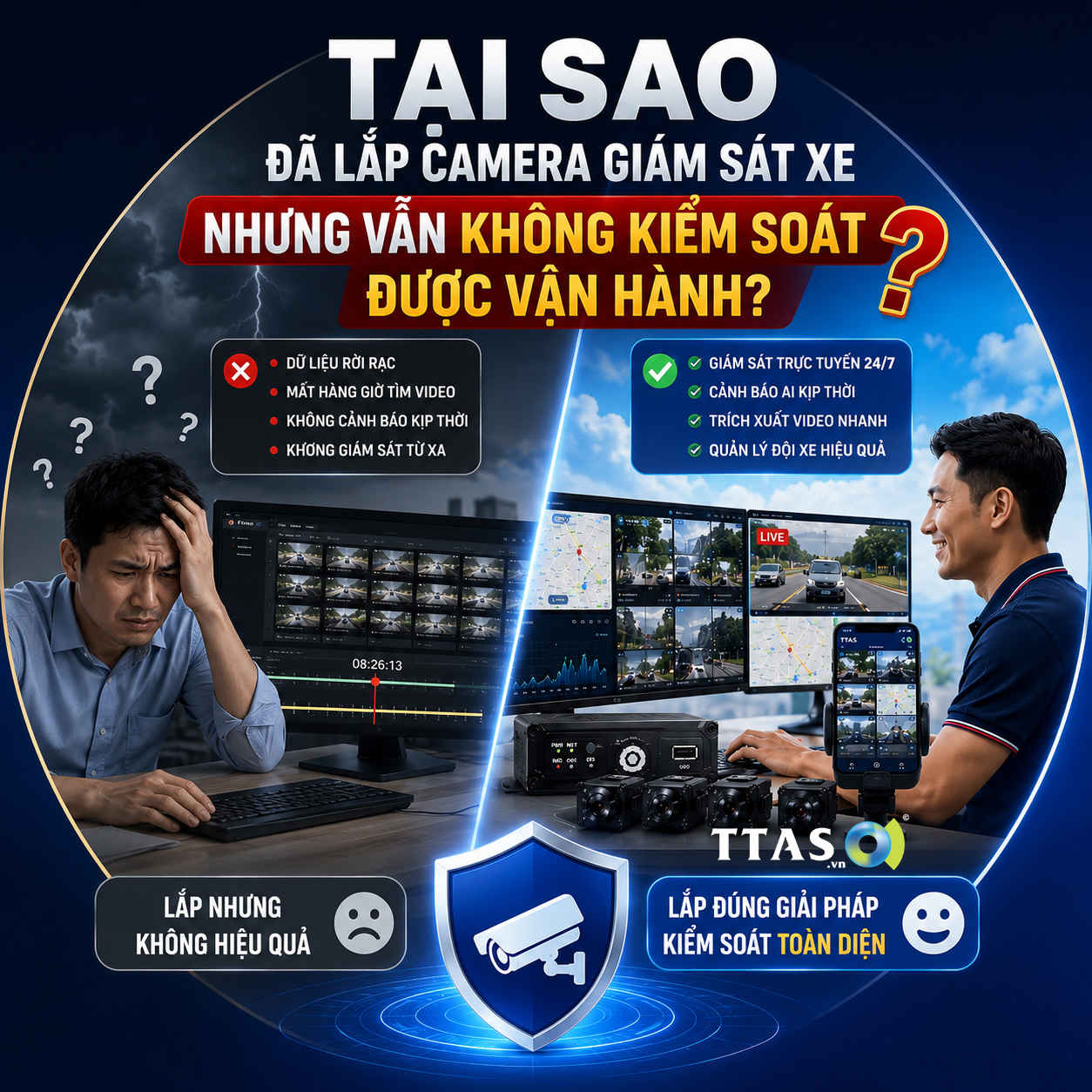 Tại sao đã lắp camera giám sát xe nhưng vẫn không kiểm soát được vận hành?