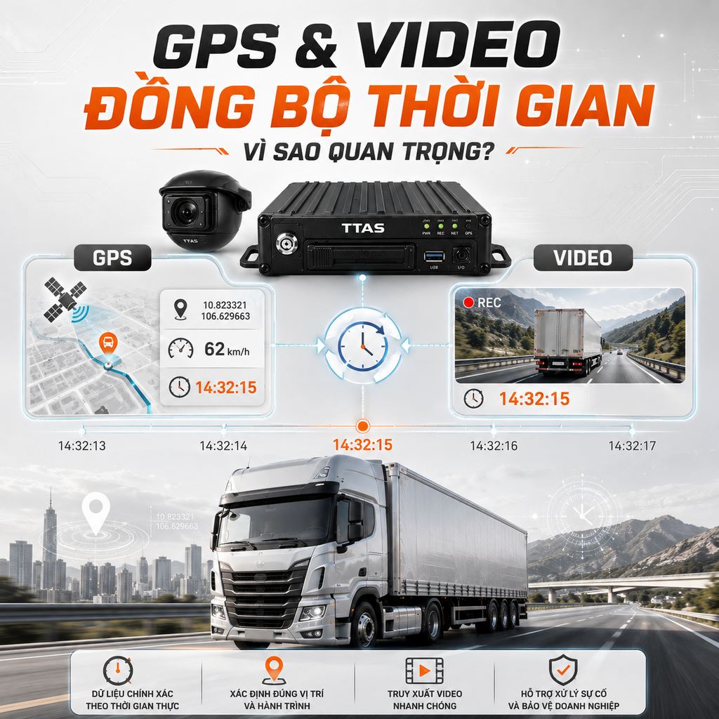 Đồng Bộ Thời Gian Giữa GPS Và Video Quan Trọng Thế Nào Với Camera Xe?