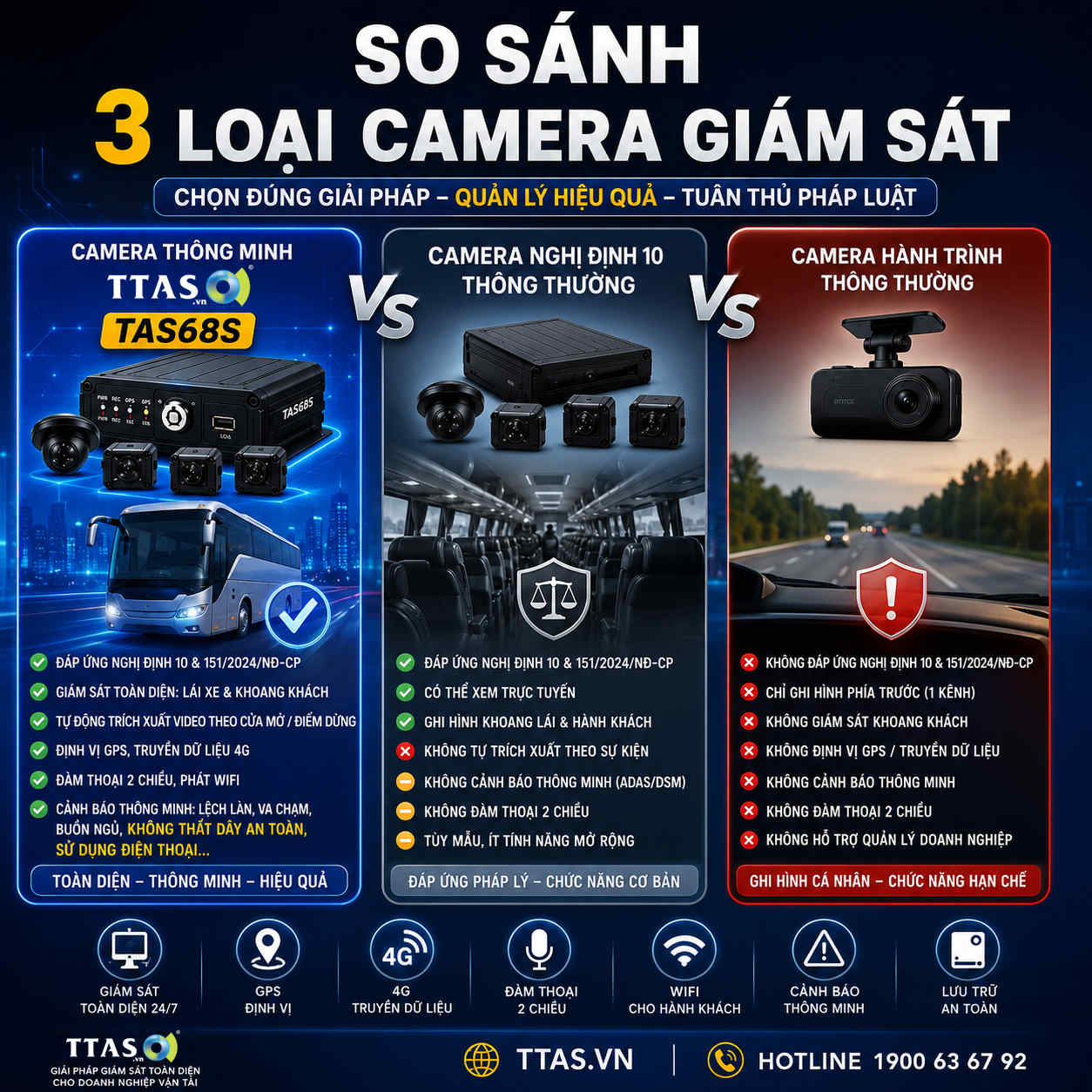 Giải Pháp Camera Giám Sát Từ Xa Qua Điện Thoại Cho Xe Khách, Xe Tải, Taxi Chuẩn Nghị Định 10