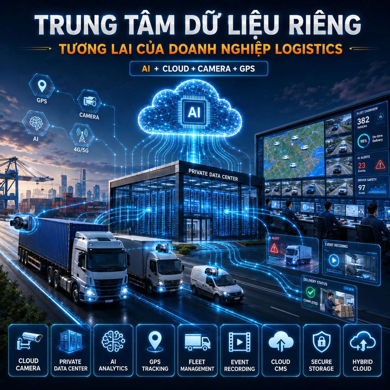 Vì sao các doanh nghiệp logistics đẩy mạnh xây dựng trung tâm dữ liệu riêng?