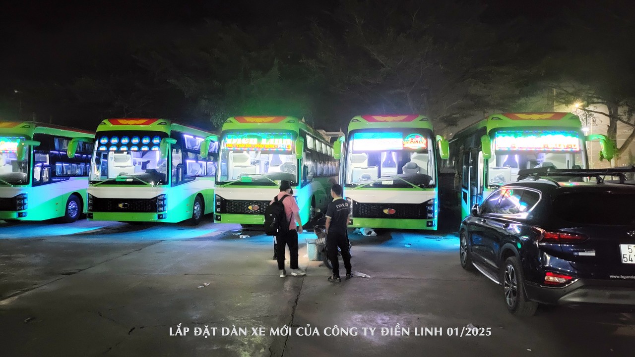 Lắp đặt camera xe khách điền linh