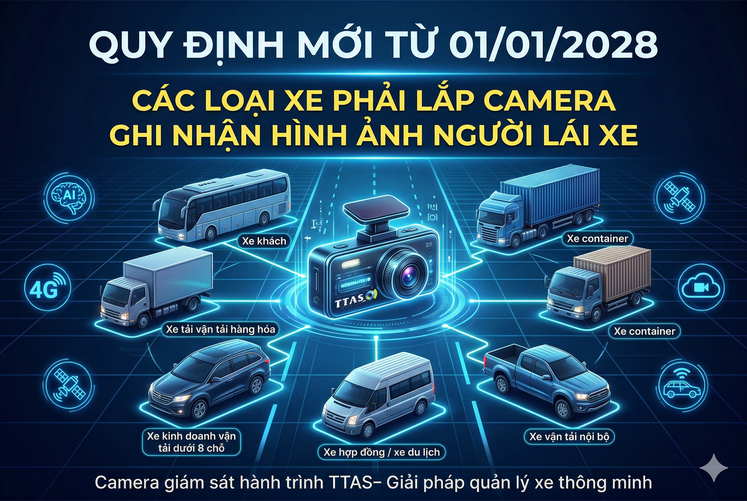 Quy định mới 2026 về những loại xe phải lắp camera giám sát tài xếQuy định mới 2026 về những loại xe phải lắp camera giám sát tài xế