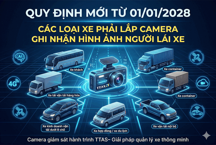 Bạn có biết những loại xe nào bắt buộc phải lắp camera theo Nghị định 10 từ năm 2028 chưa?
