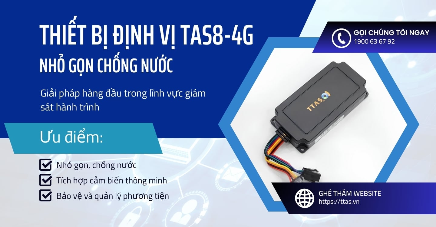 Khám phá thiết bị định vị chống nước nhỏ gọn TAS8-4G