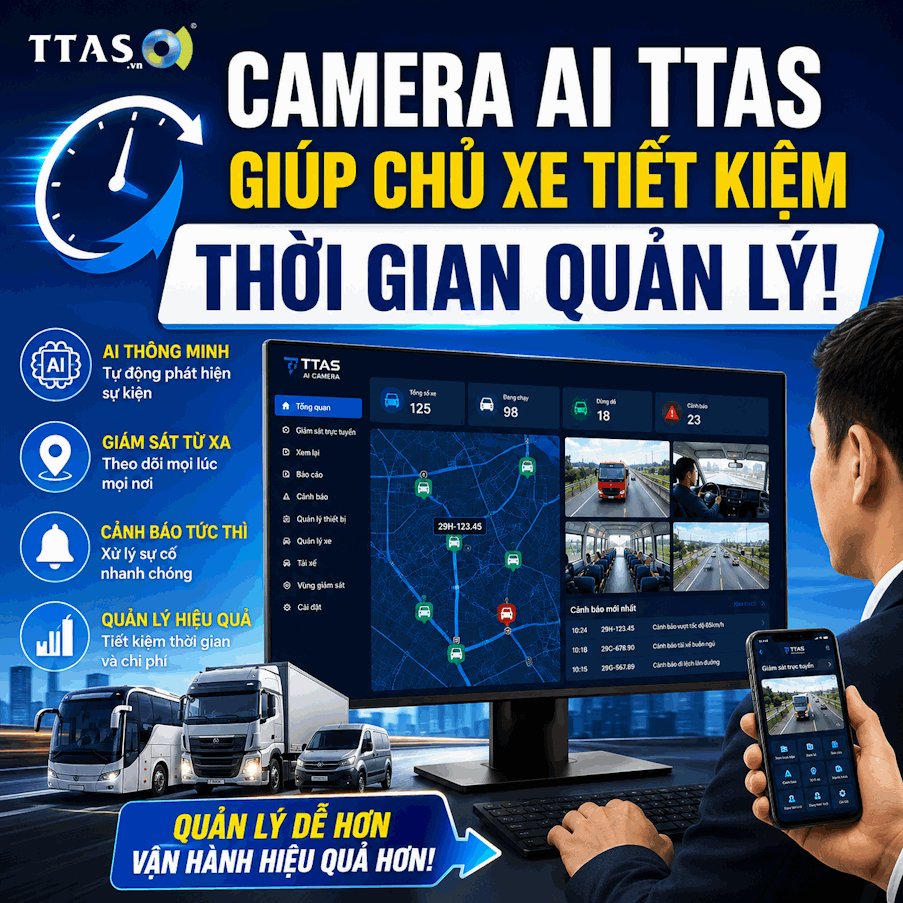 Tiết Kiệm Thời Gian và Tăng độ chính xác trong quản lý xe với camera AI TTAS