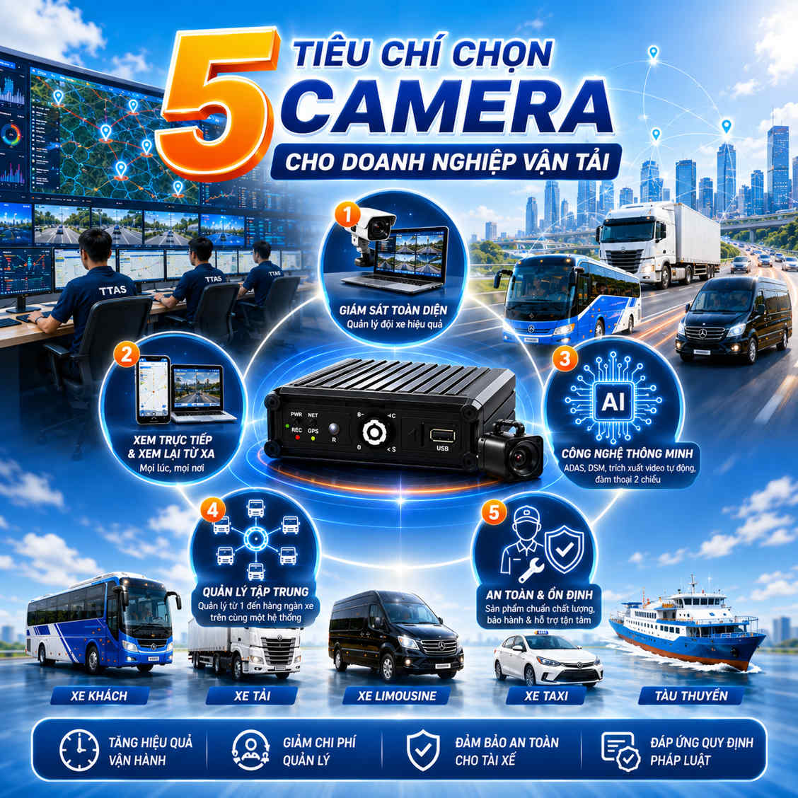 Camera rẻ chưa chắc đã tiết kiệm cho doanh nghiệp vận tải